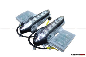 DarwinPRO 2012-2016 Nissan GTR R35 DBA Front Bumper LED Day Running Lights - image 4