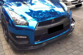 DarwinPro Aerodynamics DarwinPRO GTR R35 DBA Carbon Fiber Front Lip - Carbonado (BSE) - Image 5