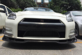 DarwinPro Aerodynamics DarwinPRO GTR R35 DBA Carbon Fiber Front Lip - Carbonado (BSE) - Image 2