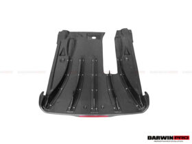 DarwinPro Aerodynamics DarwinPRO GTR R35 DBA EBA NSM Style Carbon Fiber Rear Diffuser Undertary With canards & break