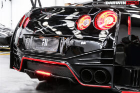 DarwinPro Aerodynamics DarwinPRO GTR R35 DBA EBA BKSS Style Carbon Fiber Rear Diffuser Canards - Image 3