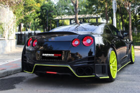 DarwinPro Aerodynamics DarwinPRO GTR R35 DBA EBA Carbon Fiber Fender Logo Cover - Image 3