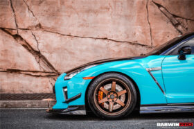 DarwinPro Aerodynamics DarwinPRO GTR R35 EBA BKSS Style Carbon Fiber Front Canards - Image 7