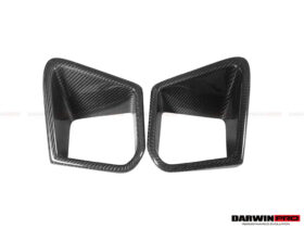 DarwinPro Aerodynamics DarwinPRO GTR R35 EBA BKSS Style Carbon Fiber Front Bumper Vents - Image 6