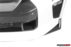 DarwinPro Aerodynamics DarwinPRO GTR R35 EBA BKSS Style Carbon Fiber Front Bumper Vents - Image 4
