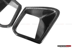 DarwinPro Aerodynamics DarwinPRO GTR R35 EBA BKSS Style Carbon Fiber Front Bumper Vents - Image 8