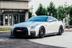 DarwinPRO 2017-2023 Nissan GTR R35 EBA NSM Style Partial Carbon Fiber Front Bumper - image 7