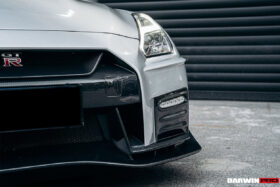 DarwinPRO 2017-2023 Nissan GTR R35 EBA NSM Style Partial Carbon Fiber Front Bumper - image 4