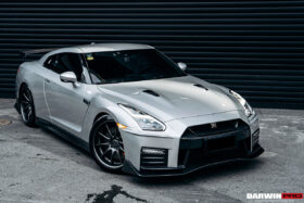 DarwinPRO 2017-2023 Nissan GTR R35 EBA NSM Style Partial Carbon Fiber Front Bumper - image 5