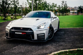 DarwinPRO 2017-2023 Nissan GTR R35 EBA NSM Style Partial Carbon Fiber Front Bumper - image 10