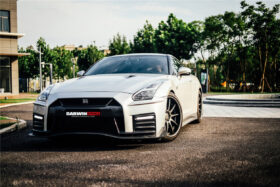 DarwinPro Aerodynamics DarwinPRO GTR R35 CBA DBA Ver17 NSM Style Partial Carbon Fiber Front Bumper - Image 7