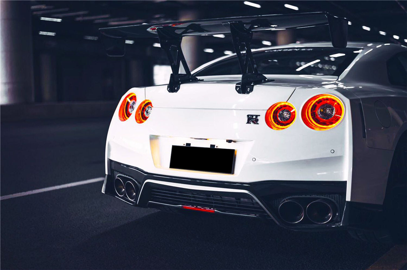DarwinPRO 2012-2023 Nissan GTR R35 DBA EBA NSM Style Carbon Fiber Rear Diffuser Undertary With Break Light