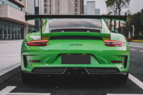 DarwinPRO 2015-2019 Porsche 911 991.2 GT3RS Only Autoclave Carbon Fiber Rear lip DarwinPRO (OE) - image 1