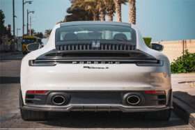 DarwinPRO 2019-2024 Porsche 911 992 Carbon Fiber Rear Lip DarwinPRO (BKSSII) Fits Carrera, S, 4, 4S, Targa, Cabriolet - image 1