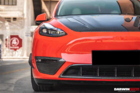 DarwinPRO 2020-2024 Tesla Model Y IMP Performance Carbon Fiber Day Running Light Cover - image 8