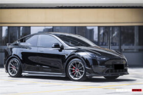 DarwinPRO 2020-2024 Tesla Model Y IMP Performance Carbon Fiber Front  Bumper Canards - image 6
