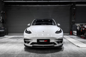 DarwinPRO 2020-2024 Tesla Model Y IMPII Performance Part Carbon Fiber Front Bumper - image 1