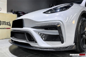 DarwinPRO 2020-2024 Tesla Model Y IMPII Performance Part Carbon Fiber Front Bumper - image 10