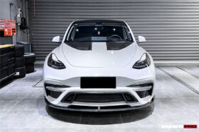 DarwinPRO 2020-2024 Tesla Model Y IMPII Performance Part Carbon Fiber Front Bumper - image 9