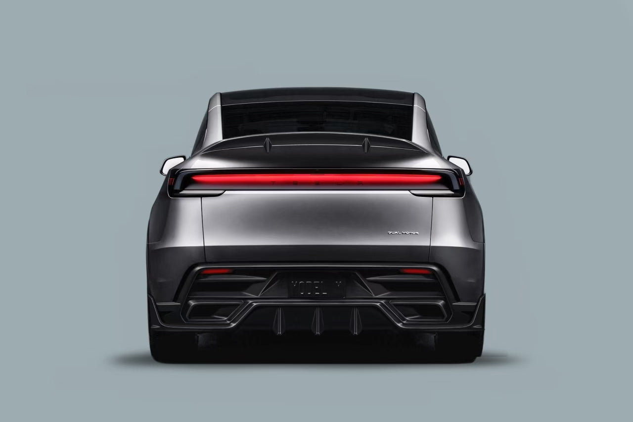 DarwinPRO 2025-UP Tesla Model Y Refresh OX Style Autoclave Carbon Fiber Rear Diffuser