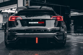DarwinPRO 2017-2023 Tesla Model 3 IMP Performance Carbon Fiber Trunk Spoiler - image 4