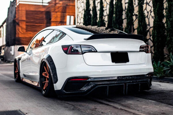 DarwinPRO 2021-2023 Tesla Model 3 IMP Performance Partial Carbon Fiber Rear Bumper
