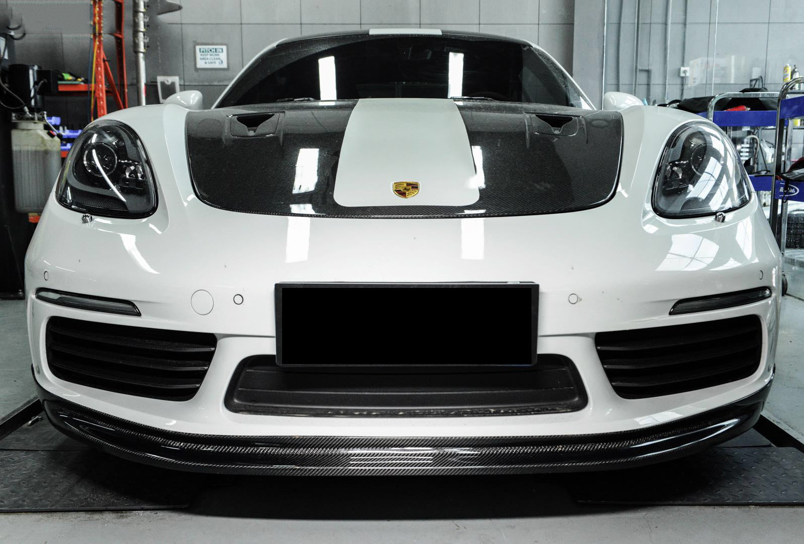DarwinPRO 2016-2025 Porsche 718 Cayman And Boxster BKSS Style Carbon Fiber Front Lip
