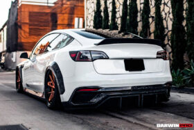 DarwinPRO 2017-2023 Tesla Model 3 IMP Performance Carbon Fiber Trunk Spoiler - image 3