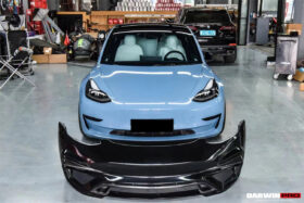 DarwinPRO 2017-2023 Tesla Model 3 IMP Performance Partial Carbon Fiber Front Bumper - image 10