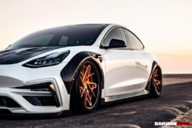 DarwinPRO 2017-2023 Tesla Model 3 IMP Performance Wide Fender Flares - image 5