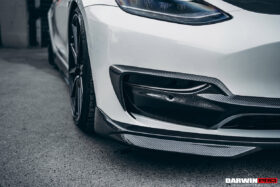 DarwinPRO 2017-2023 Tesla Model 3 IMP Performance Carbon Fiber Middle Front Lip - image 5