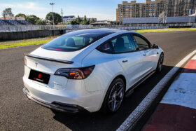 DarwinPRO 2017-2023 Tesla Model 3 IMP Performance Carbon Fiber Trunk Spoiler - image 1