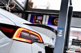 DarwinPRO 2017-2023 Tesla Model 3 IMP Performance Carbon Fiber Trunk Spoiler - image 9