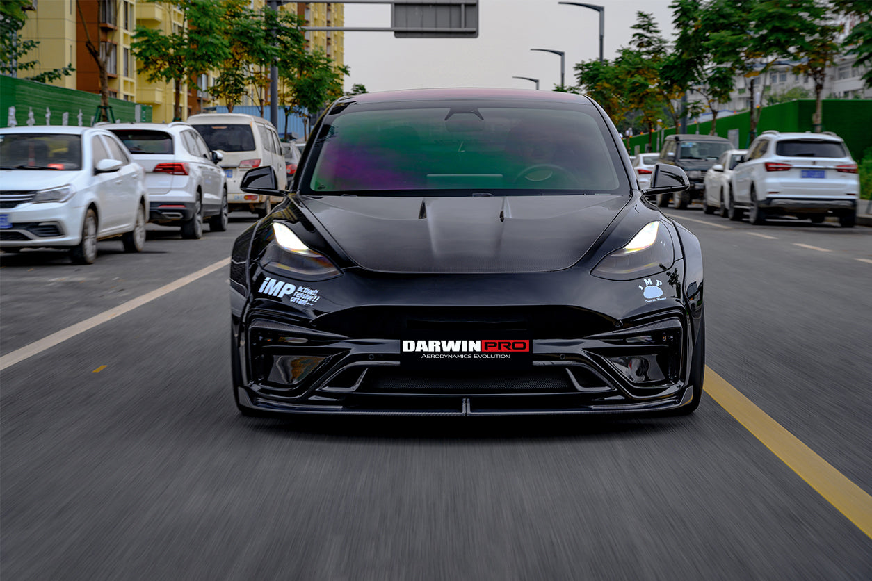 DarwinPRO 2021-2023 Tesla Model 3 IMP Performance Partial Carbon Fiber Full Body Kit