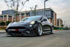 DarwinPRO 2017-2023 Tesla Model 3 IMP Performance Partial Carbon Fiber Front Bumper - image 5