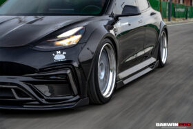 DarwinPRO 2017-2021 Tesla Model 3 IMP Performance Carbon Fiber Side Skirts Under Board - image 7