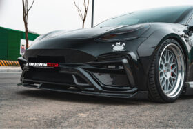 DarwinPRO 2017-2023 Tesla Model 3 IMP Performance Partial Carbon Fiber Front Bumper - image 7