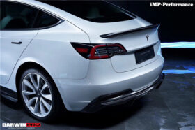 DarwinPRO 2017-2023 Tesla Model 3 IMP Performance Carbon Fiber Trunk Spoiler - image 6