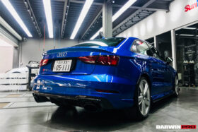 DarwinPRO 2017-2020 Audi RS3 8V.2 Sedan Only OE Style Carbon Fiber Rear Diffuser - image 8