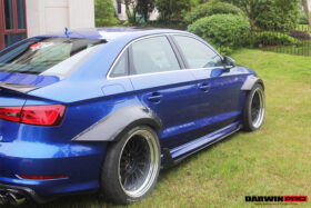 DarwinPRO 2013-2016 Audi S3 & A3 Sline Sedan BKSS Style Wide Fender Flare - image 6