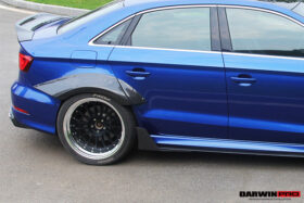 DarwinPRO 2013-2016 Audi S3 & A3 Sline Sedan BKSS Style Wide Fender Flare - image 7