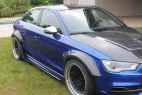 DarwinPRO 2013-2016 Audi S3 & A3 Sline 8V.1 Sedan BKSS Style Side Skirts with Winglets - image 4