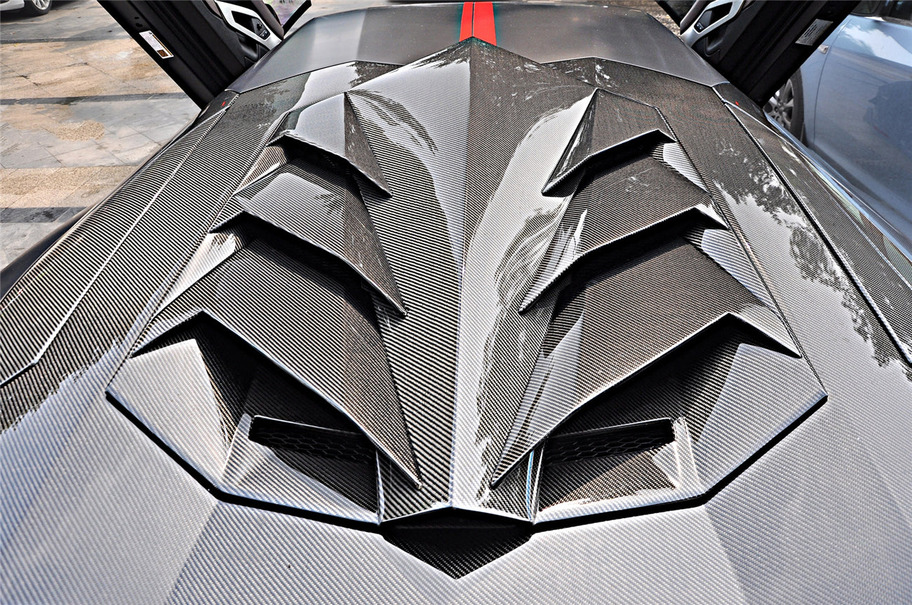 DarwinPRO 2011-2016 Lamborghini Aventador LP700 LP740 Coupe DC Style Carbon Fiber Engine Trunk