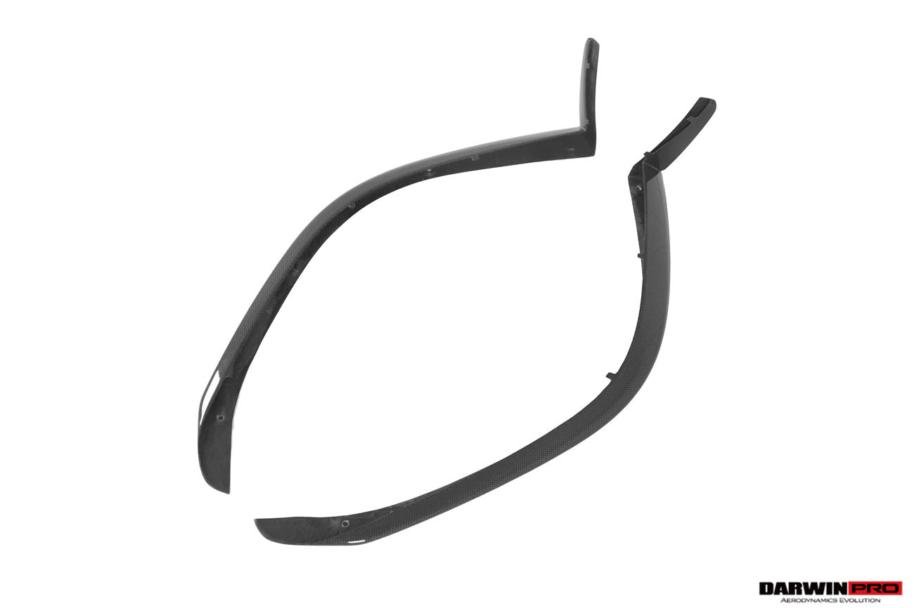 DarwinPRO 2022-2026 Ferrari 296 GTB & GTS Type F171 OE Style Carbon Fiber Front Bumper Lip Splitter - detail 1