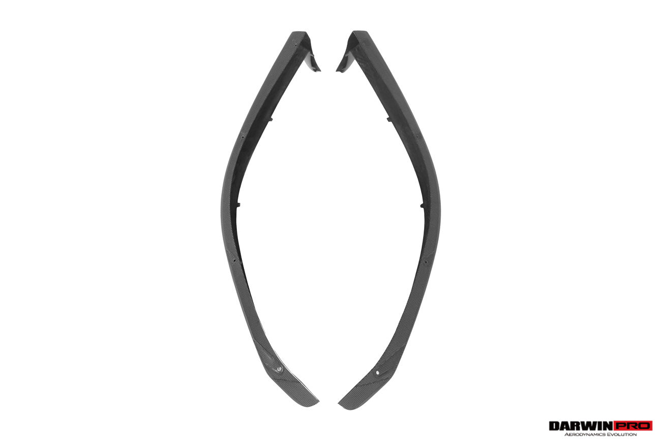 DarwinPRO 2022-2026 Ferrari 296 GTB & GTS Type F171 OE Style Carbon Fiber Front Bumper Lip Splitter - detail 2