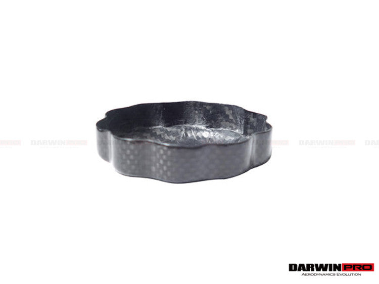 DarwinPRO 2010-2026 Ferrari 458 / 488 / 812 / F8 / SF90 OEM Dry Carbon Fiber Oil Cap Cover - detail 1