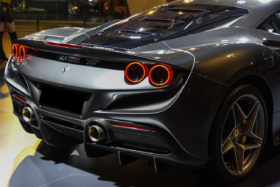 DarwinPro Aerodynamics DarwinPRO F8 OEM Style Dry Carbon Fiber Rear Diffuser Lip for Ferrari F8 - Image 2