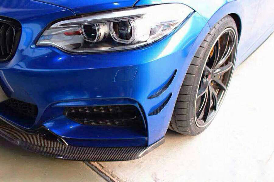 DarwinPRO 2014-2021 BMW 2 Series F22 F23 EXOT Style Front Canards (M-Tech Only)