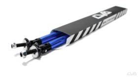 LiquiVinyl V.2 Adjustable Splitter Support Rods - Anodized Blue