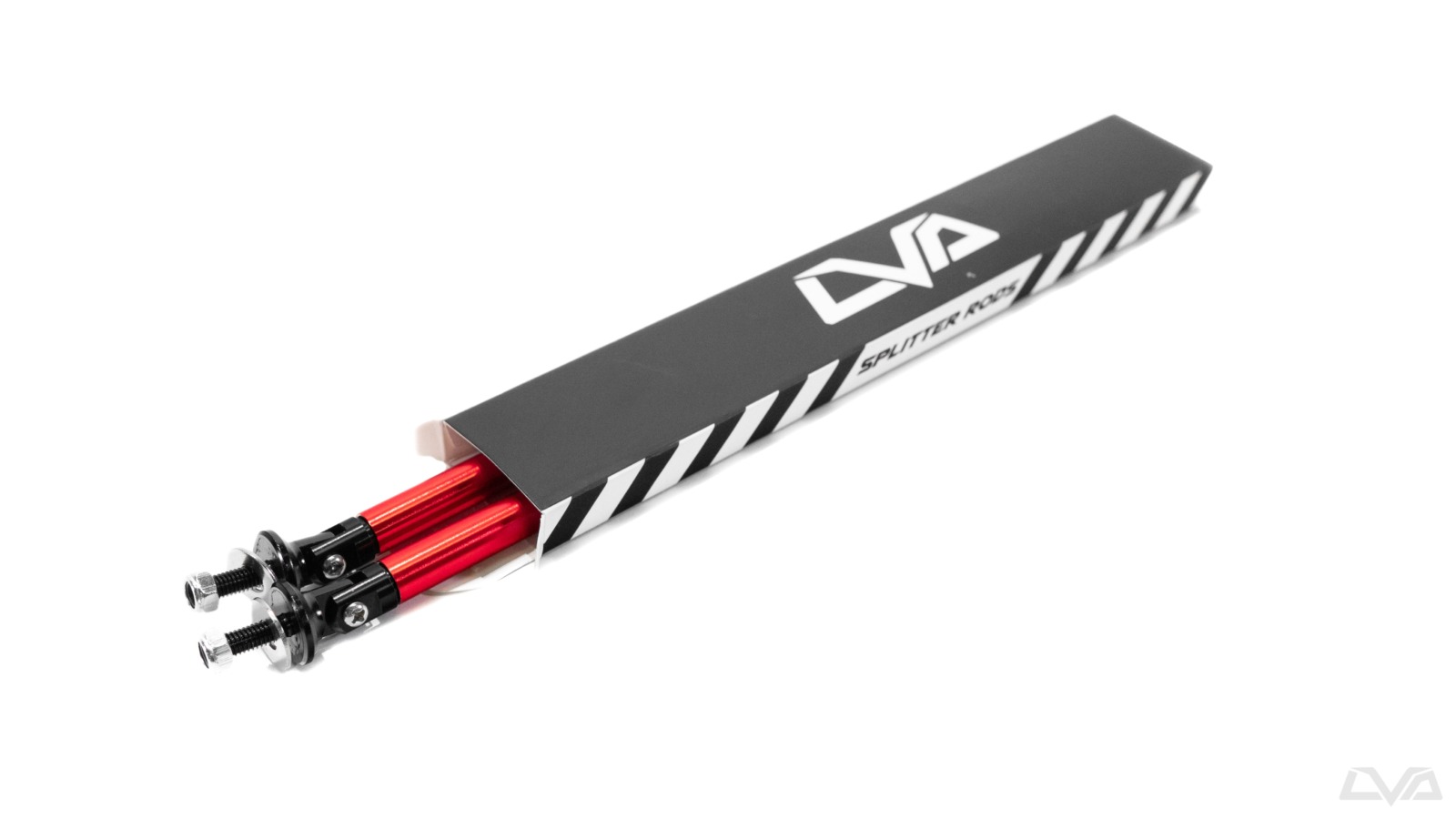 LiquiVinyl V.2 Adjustable Splitter Support Rods - Anodized Red